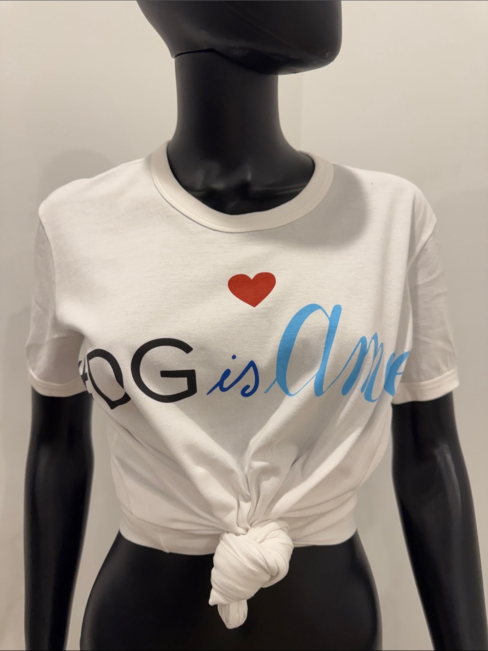 Dolce & Gabbana “DG is Amore” Graphic T-Shirt Size IT 38 | Made in Italy  New